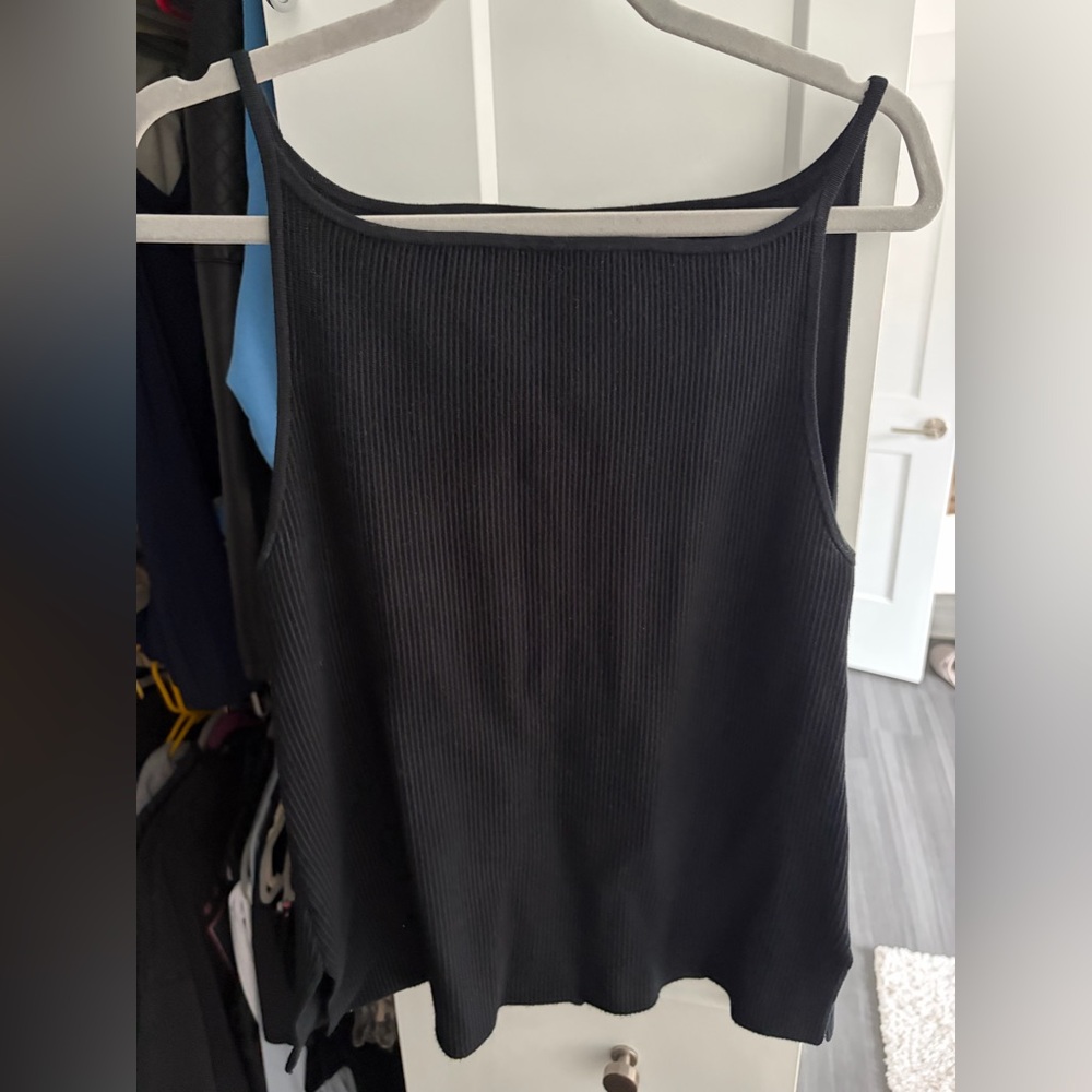 Abercrombie and Fitch Black Ribbed Tank